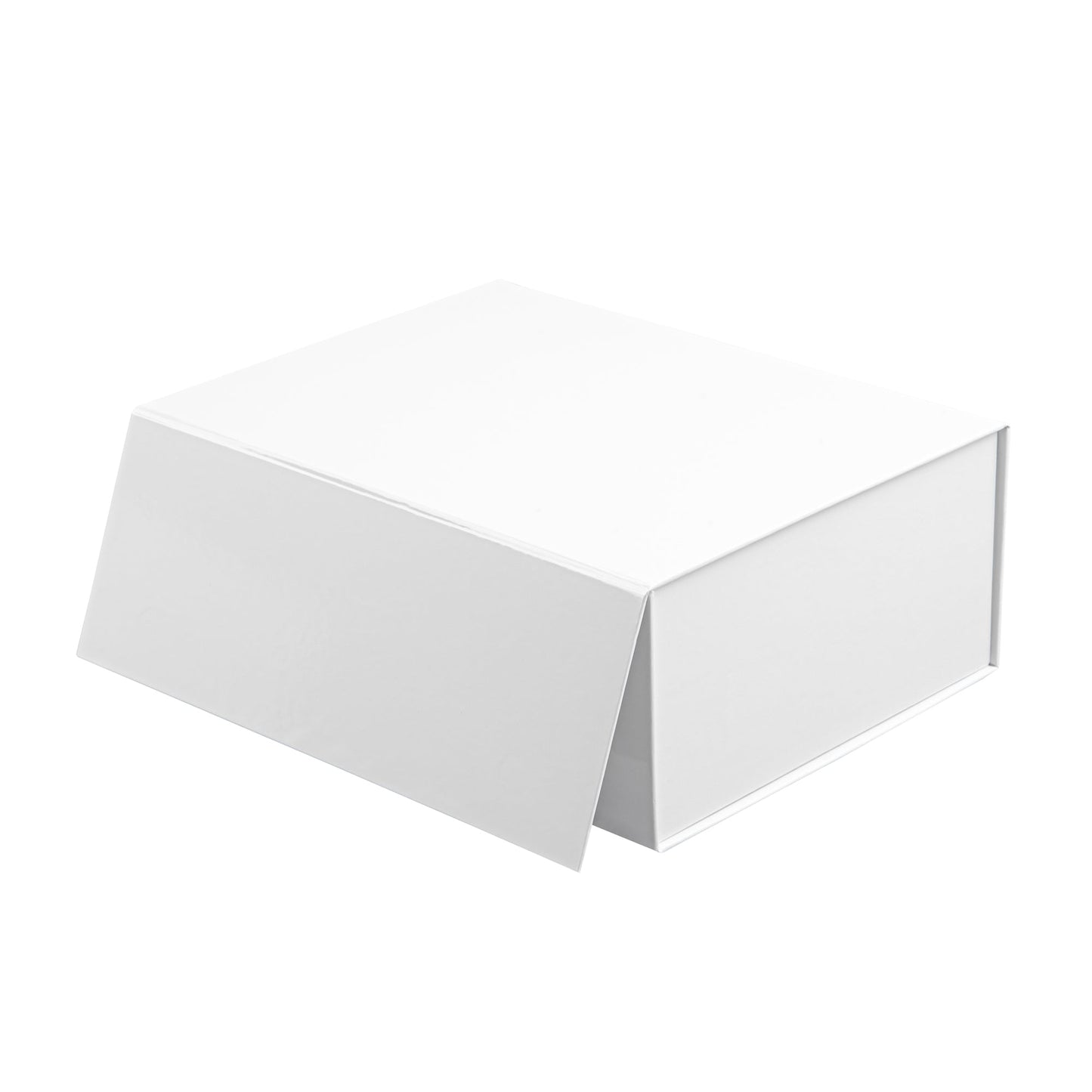 Cater Tek Rectangle White Paper Large Tic Tac Box - Magnetic - 10 1/2" x 8" x 4" - 10 count box