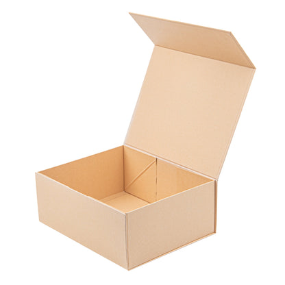 Cater Tek Rectangle Kraft Paper Extra Large Tic Tac Box - Magnetic - 12" x 10" x 5" - 10 count box