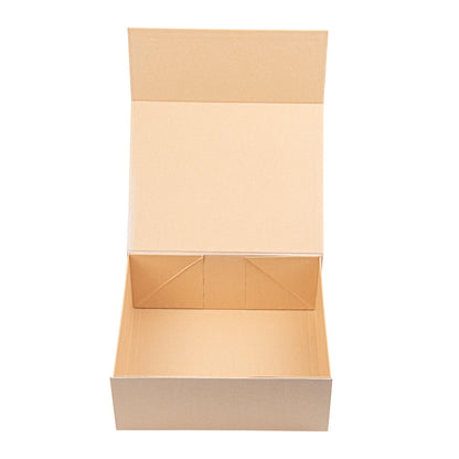 Cater Tek Rectangle Kraft Paper Extra Large Tic Tac Box - Magnetic - 12" x 10" x 5" - 10 count box