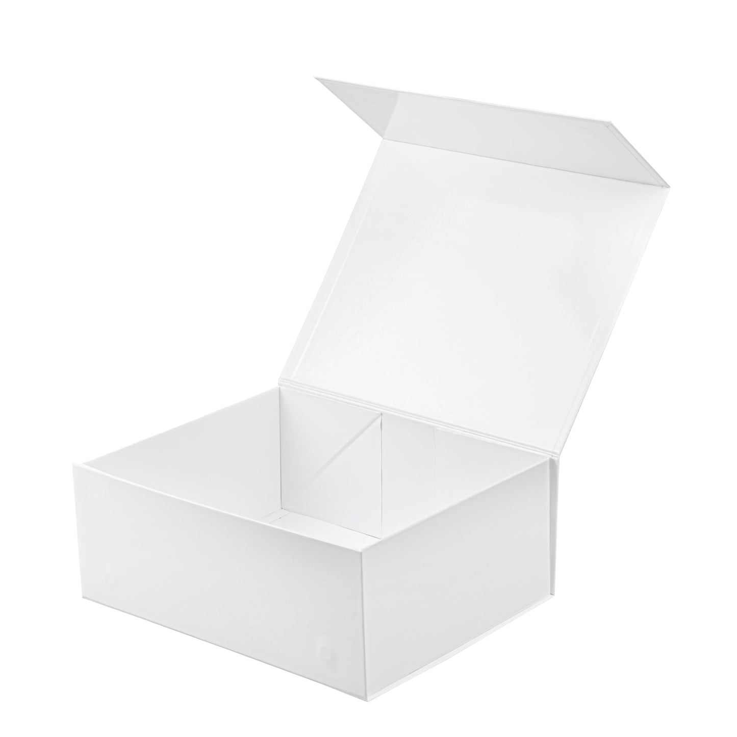 Cater Tek Rectangle White Paper Extra Large Tic Tac Box - Magnetic - 12" x 10" x 5" - 10 count box