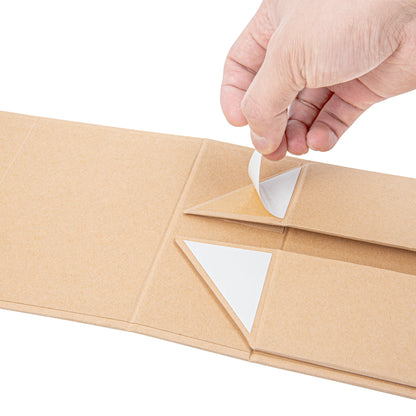 Cater Tek Rectangle Kraft Paper Extra Small Tic Tac Box - Magnetic - 5" x 4" x 2 1/2" - 10 count box