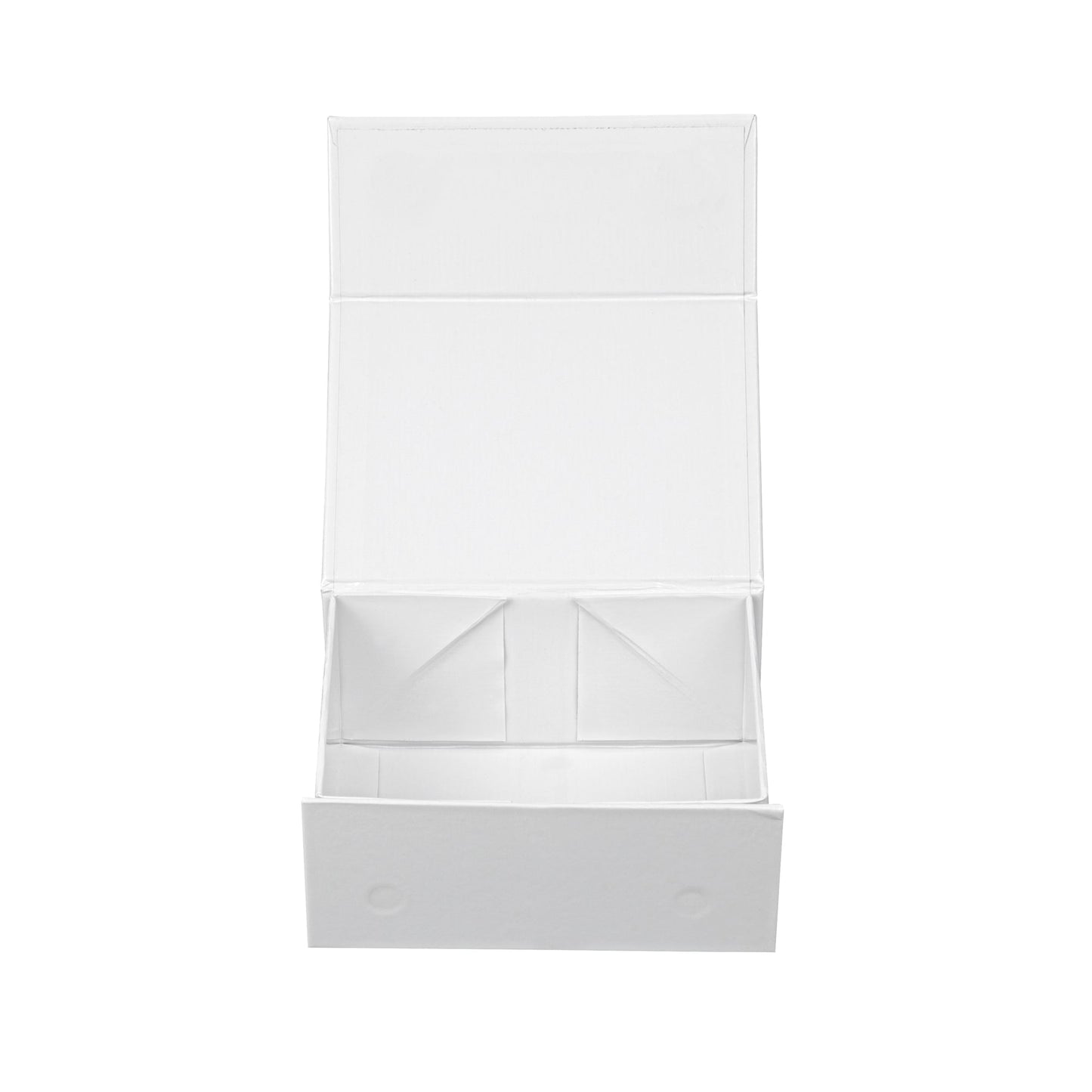 Cater Tek Rectangle White Paper Extra Small Tic Tac Box - Magnetic - 5" x 4" x 2 1/2" - 10 count box