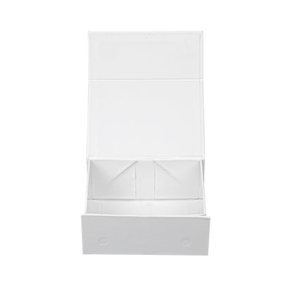 Cater Tek Rectangle White Paper Extra Small Tic Tac Box - Magnetic - 5" x 4" x 2 1/2" - 10 count box