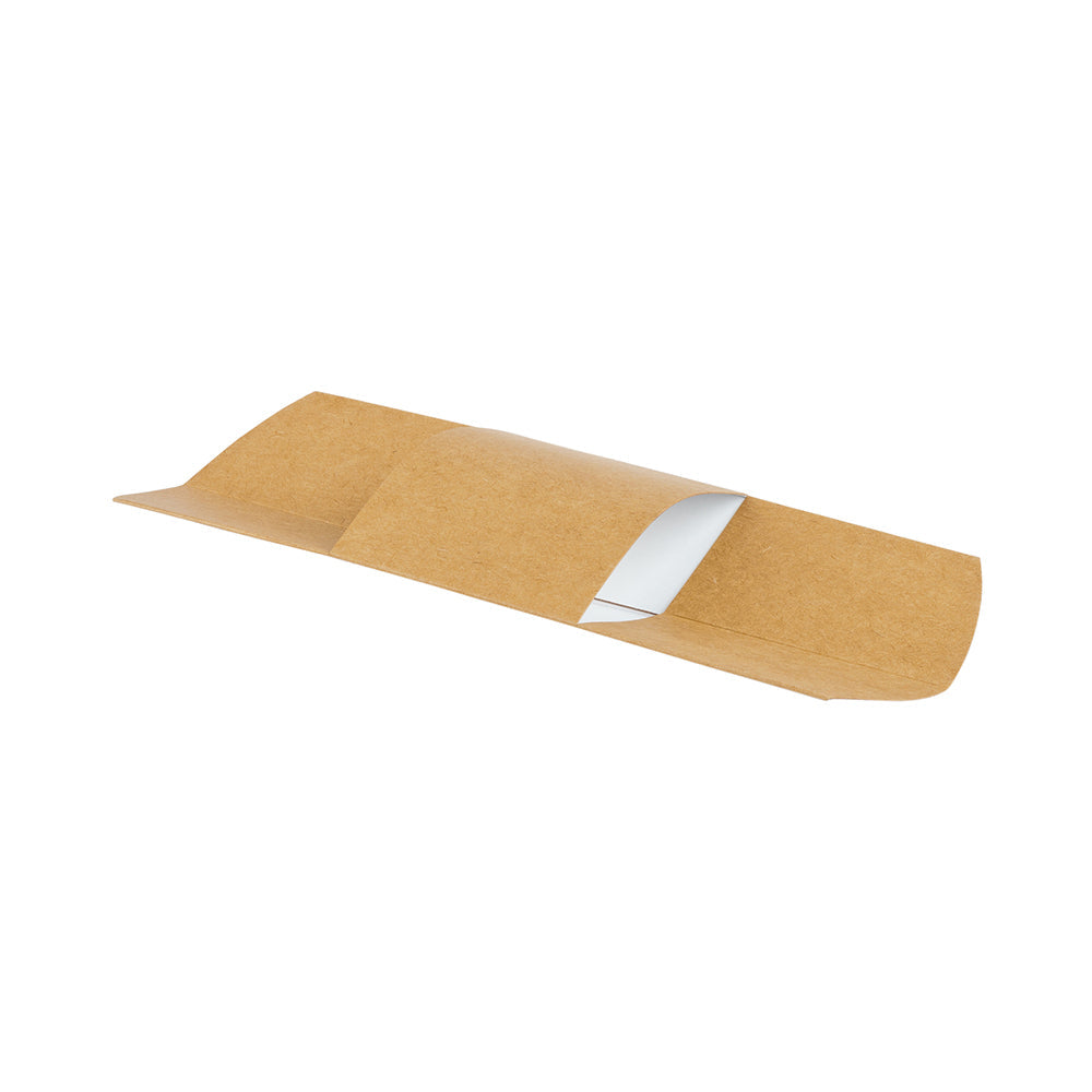 Gastronomia Rectangle Kraft Paper Wrap Vision Display - 9" x 2" x 2" - 200 count box