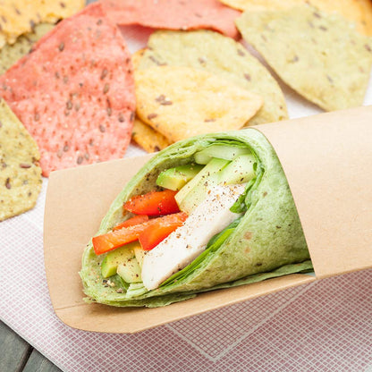 Gastronomia Rectangle Kraft Paper Wrap Vision Display - 9" x 2" x 2" - 200 count box