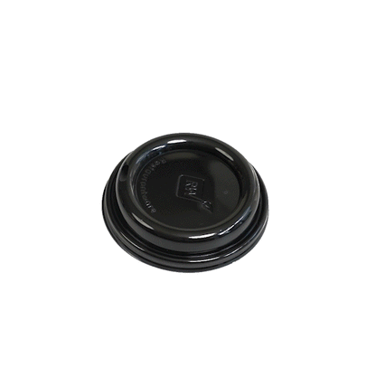 Restpresso Black Plastic Coffee Cup Lid - Fits 8, 12, 16 and 20 oz - 500 count box