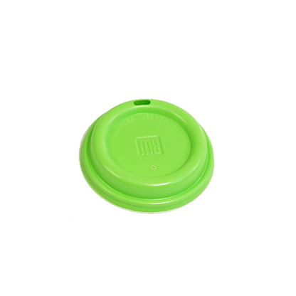 Restpresso Lime Green Plastic Coffee Cup Lid - Fits 8, 12, 16 and 20 oz - 25 count box