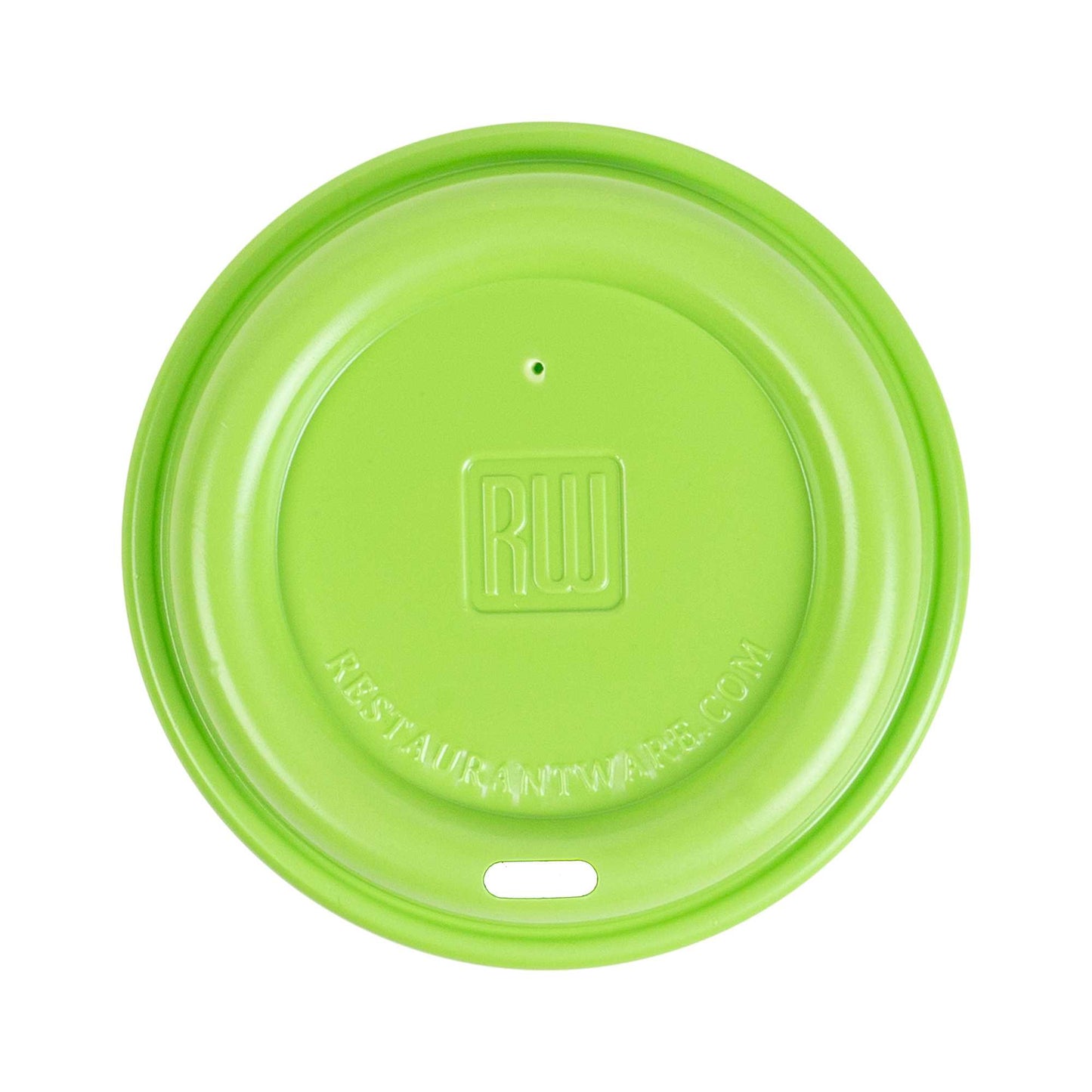 Restpresso Lime Green Plastic Coffee Cup Lid - Fits 8, 12, 16 and 20 oz - 25 count box
