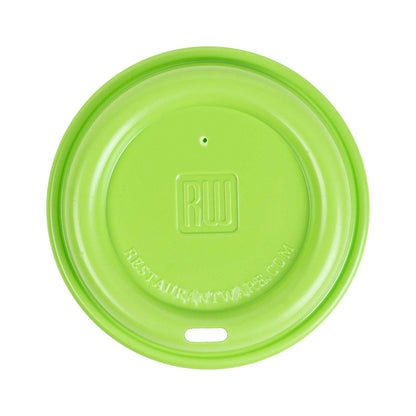 Restpresso Lime Green Plastic Coffee Cup Lid - Fits 8, 12, 16 and 20 oz - 500 count box