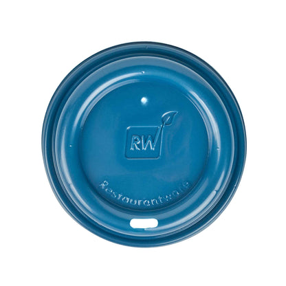 Restpresso Midnight Blue Plastic Coffee Cup Lid - Fits 8, 12, 16 and 20 oz - 25 count box