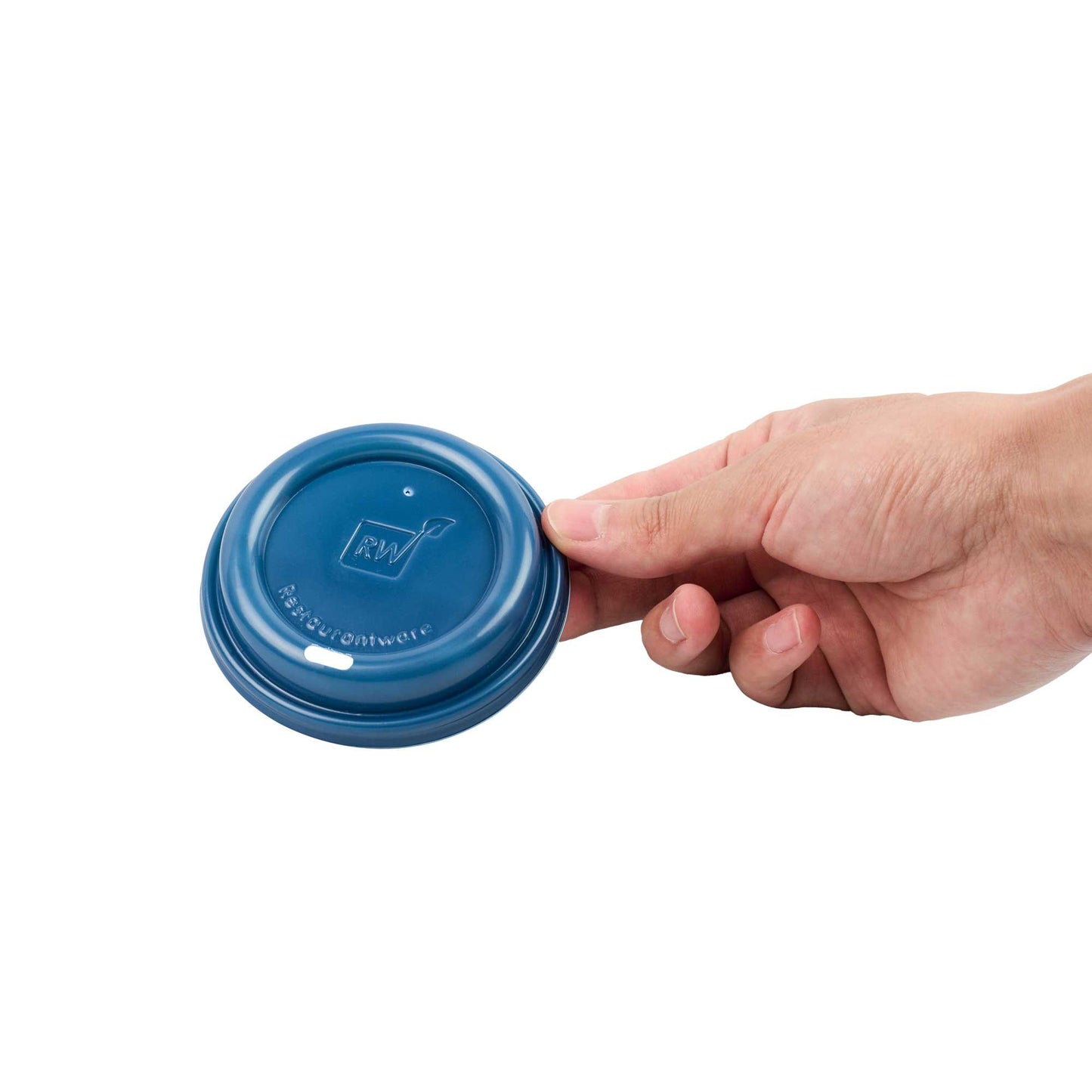 Restpresso Midnight Blue Plastic Coffee Cup Lid - Fits 8, 12, 16 and 20 oz - 500 count box