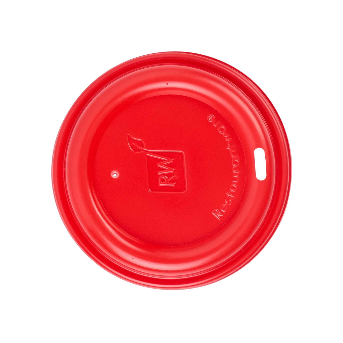 Restpresso Red Plastic Coffee Cup Lid - Fits 8, 12, 16 and 20 oz - 500 count box