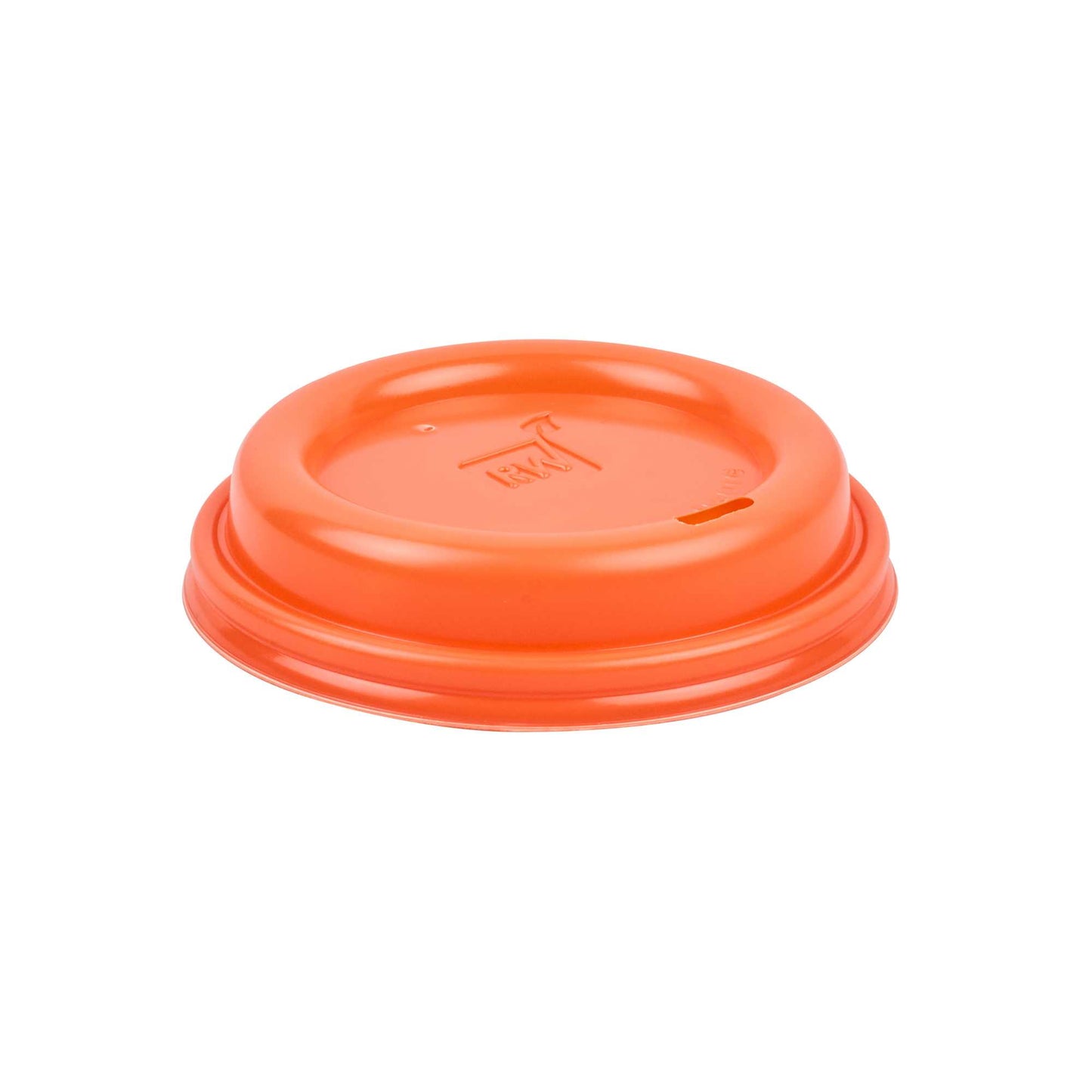 Restpresso Tangerine Orange Plastic Coffee Cup Lid - Fits 8, 12, 16 and 20 oz - 25 count box