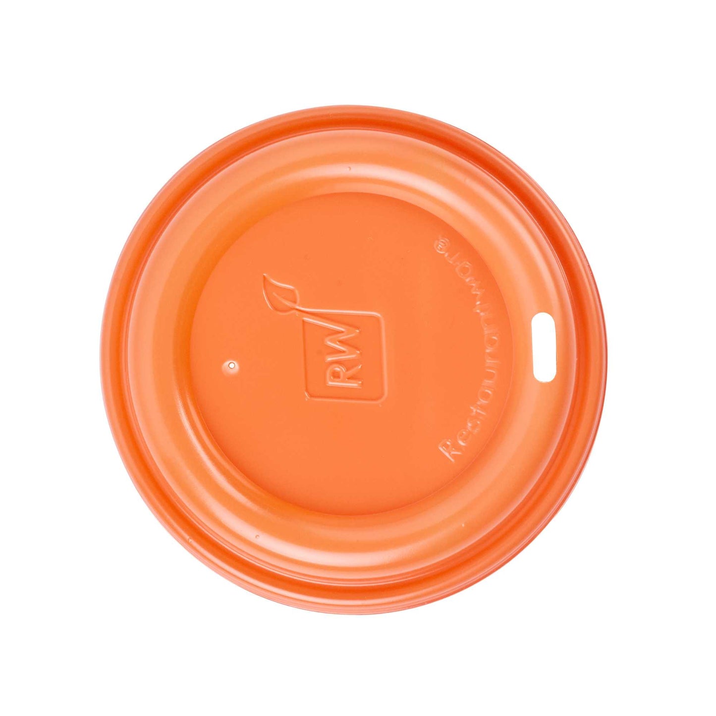 Restpresso Tangerine Orange Plastic Coffee Cup Lid - Fits 8, 12, 16 and 20 oz - 500 count box