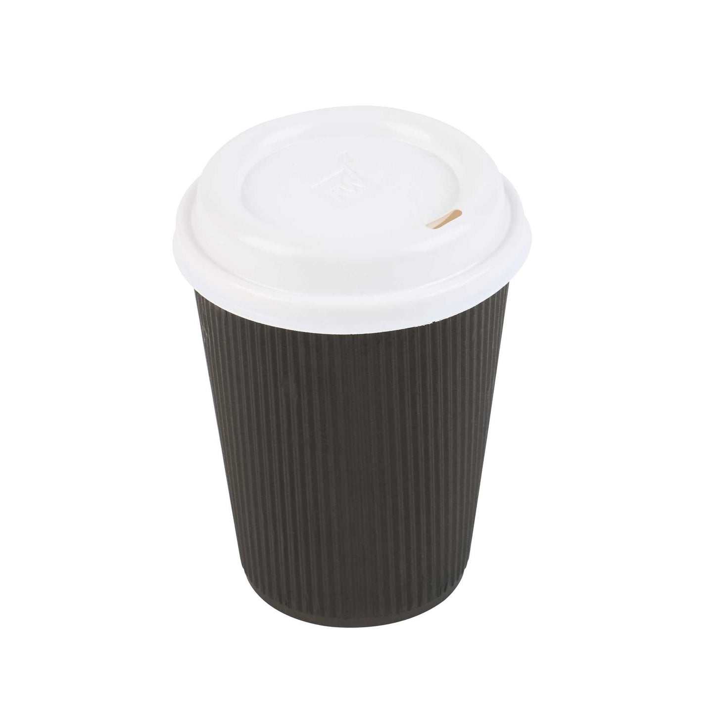 Restpresso White Plastic Coffee Cup Lid - Fits 8, 12, 16 and 20 oz - 25 count box