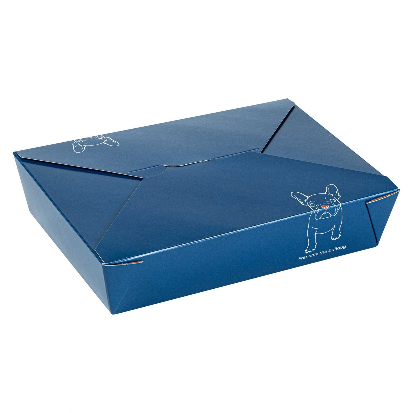 Bio Tek 49 oz Rectangle Frenchie Paper #2 Bio Box Take Out Container - 8 1/2" x 6 1/4" x 2" - 200 count box