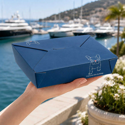 Bio Tek 49 oz Rectangle Frenchie Paper #2 Bio Box Take Out Container - 8 1/2" x 6 1/4" x 2" -50 count box