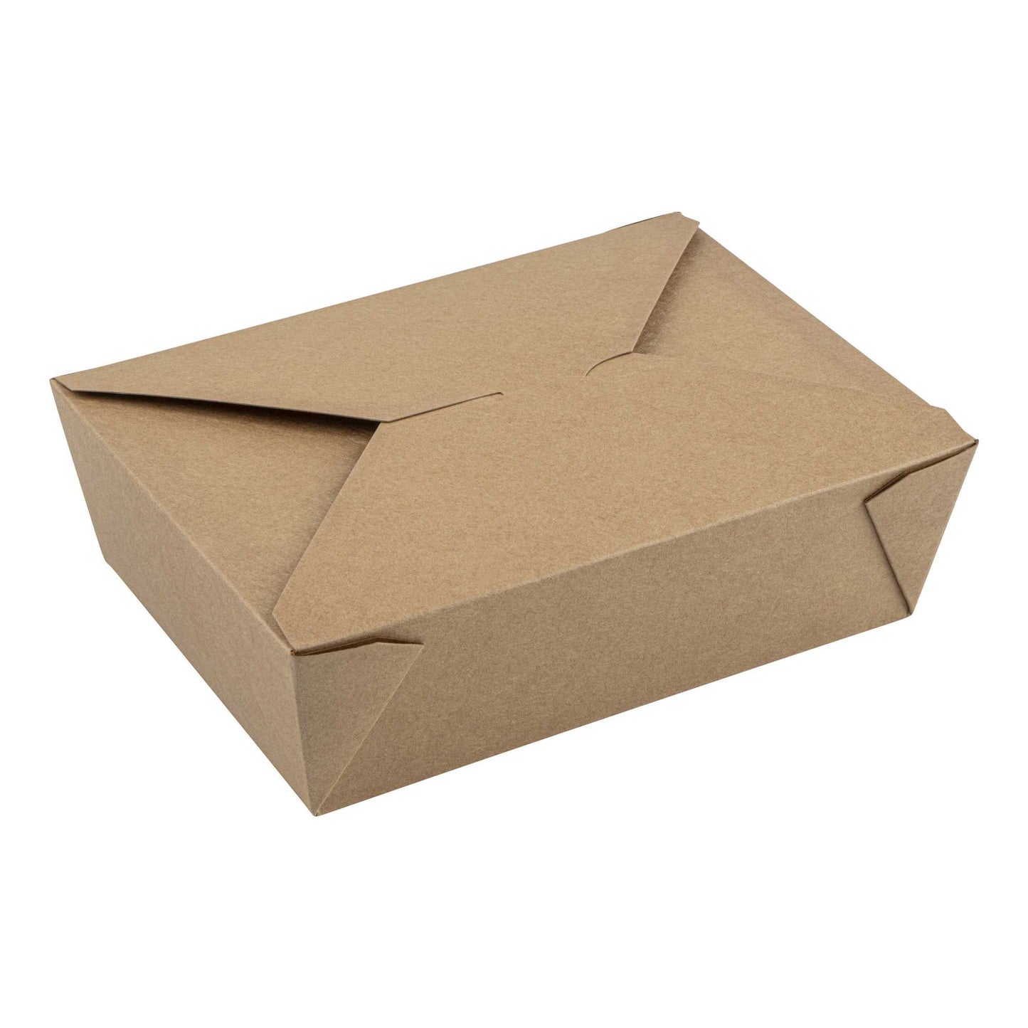 Bio Tek 71 oz Rectangle Kraft Paper #3 Bio Box Take Out Container - 8 1/2" x 6 1/4" x 2 1/2" - 50 count box