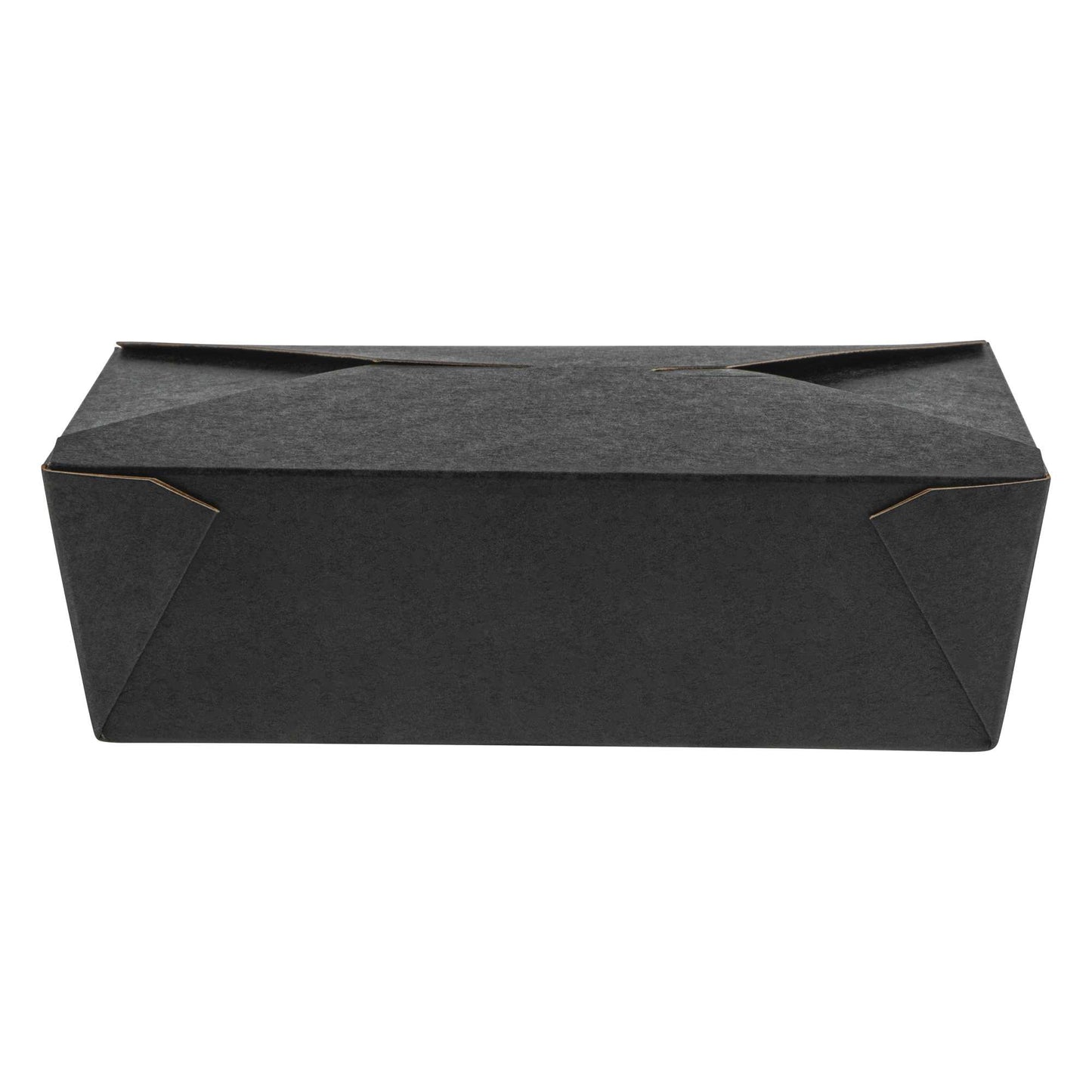 Bio Tek 71 oz Rectangle Black Paper #3 Bio Box Take Out Container - 8 1/2" x 6 1/4" x 2 1/2" - 50 count box