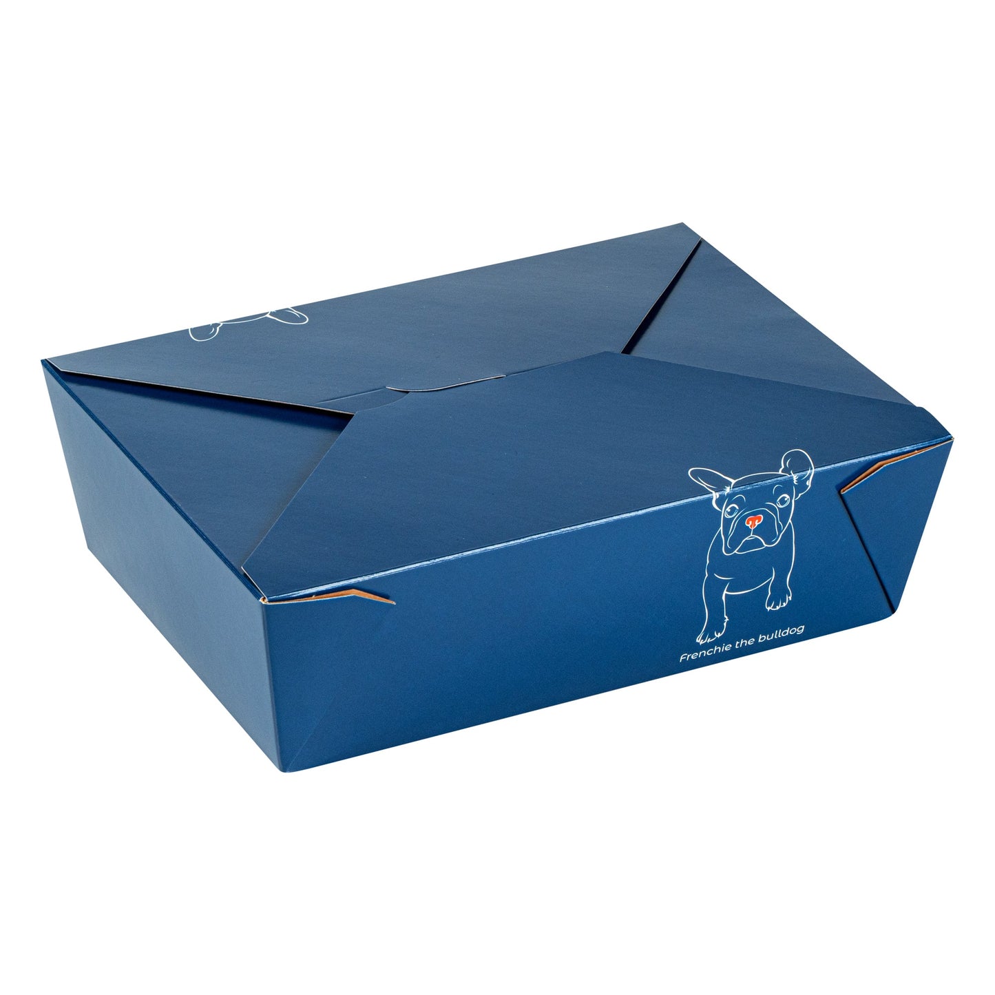 Bio Tek 71 oz Rectangle Frenchie Paper #3 Bio Box Take Out Container - 8 1/2" x 6 1/4" x 2 1/2" -50 count box