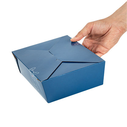 Bio Tek 71 oz Rectangle Frenchie Paper #3 Bio Box Take Out Container - 8 1/2" x 6 1/4" x 2 1/2" - 200 count box