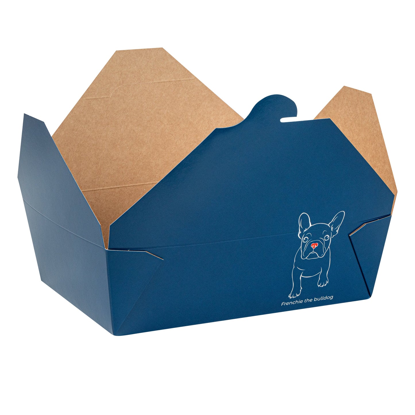Bio Tek 71 oz Rectangle Frenchie Paper #3 Bio Box Take Out Container - 8 1/2" x 6 1/4" x 2 1/2" - 200 count box