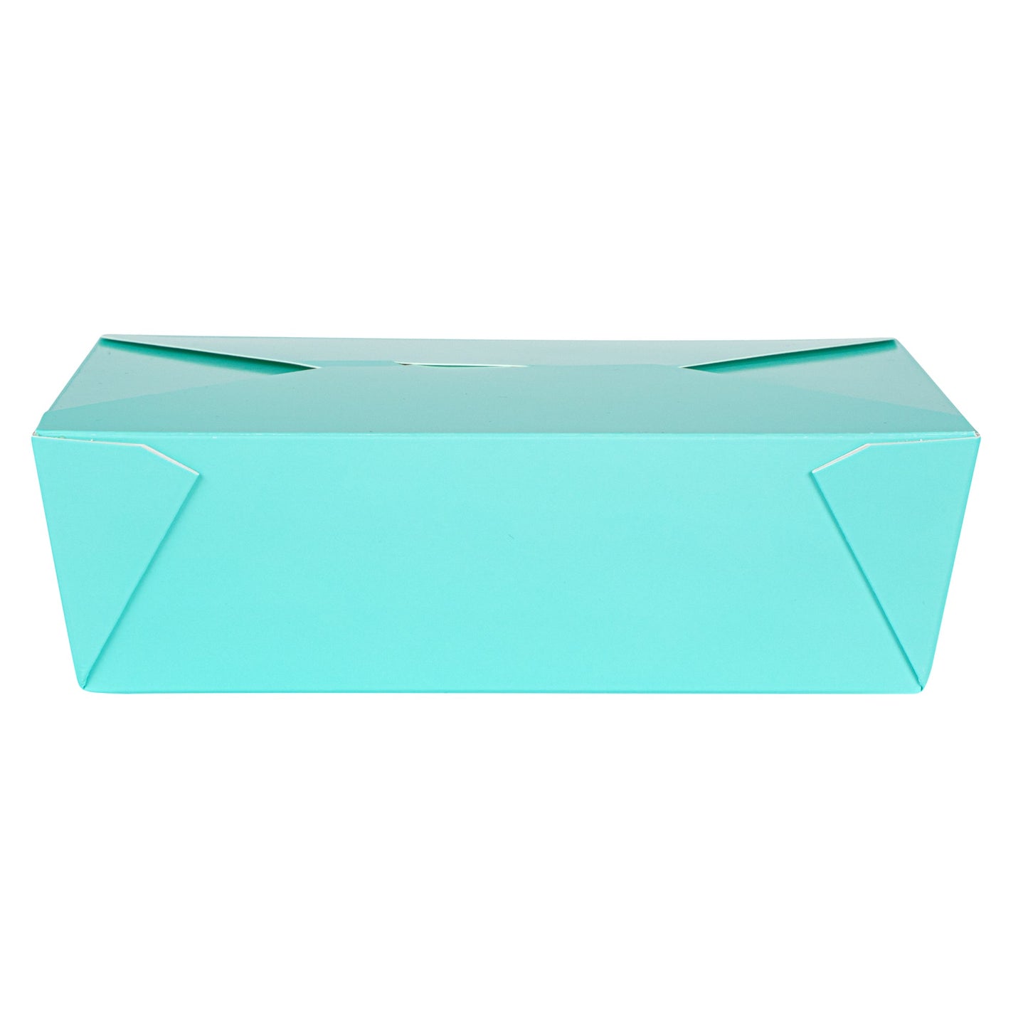 Bio Tek 71 oz Rectangle Turquoise Paper #3 Bio Box Take Out Container - 8 1/2" x 6 1/4" x 2 1/2" -50 count box