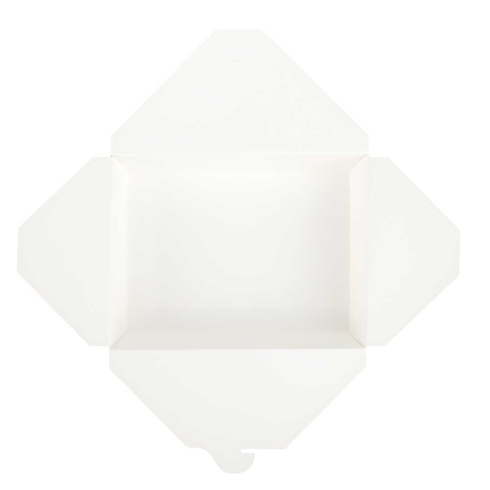 Bio Tek 71 oz Rectangle White Paper #3 Bio Box Take Out Container - 8 1/2" x 6 1/4" x 2 1/2" - 50 count box