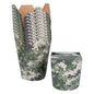 Bio Tek 16 oz Round Camouflage Paper Noodle Take Out Container - 3 1/4" x 3" x 4" -50 count box