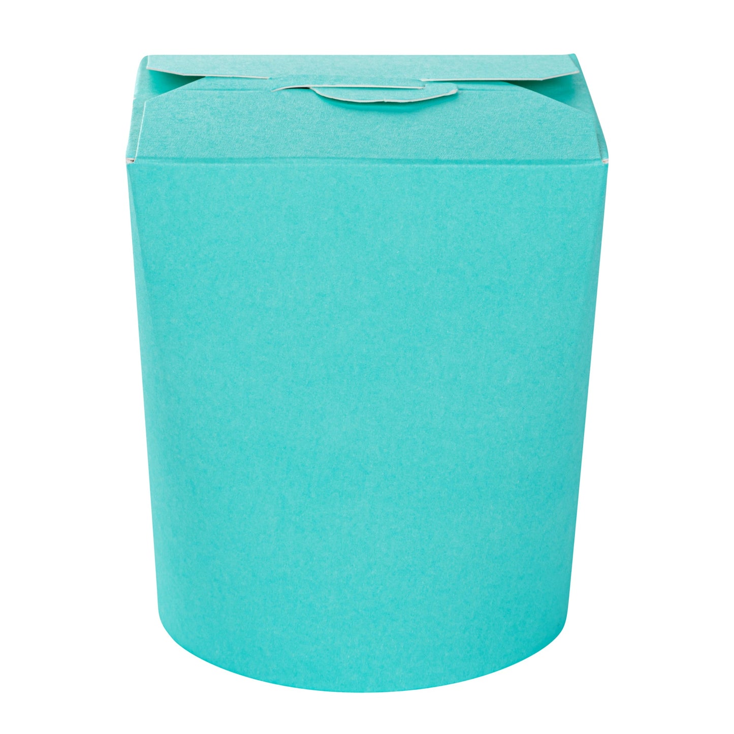 Bio Tek 16 oz Round Turquoise Paper Noodle Take Out Container - 3 1/4" x 3" x 4" - 200 count box