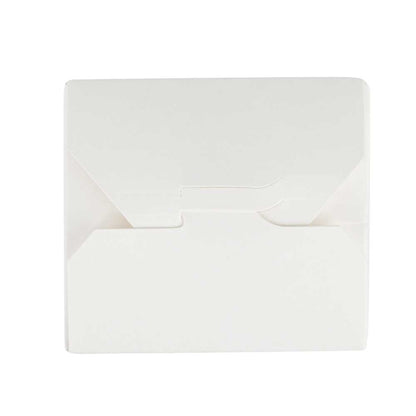 Bio Tek 16 oz Round White Paper Noodle Take Out Container - 3 1/4" x 3" x 4" - 50 count box
