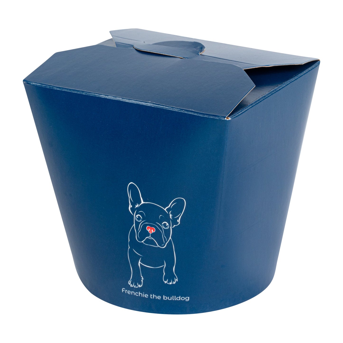 Bio Tek 26 oz Round Frenchie Paper Noodle Take Out Container - 4" x 3 1/2" x 3 3/4" - 200 count box