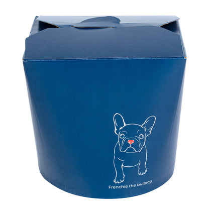 Bio Tek 26 oz Round Frenchie Paper Noodle Take Out Container - 4" x 3 1/2" x 3 3/4" - 200 count box