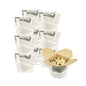 Bio Tek 26 oz Round Newsprint Paper Noodle Take Out Container - 4" x 3 1/2" x 3 3/4" - 50 count box