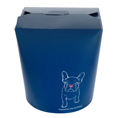 Bio Tek 32 oz Round Frenchie Paper Noodle Take Out Container - 4" x 3 1/2" x 4 1/2" - 200 count box