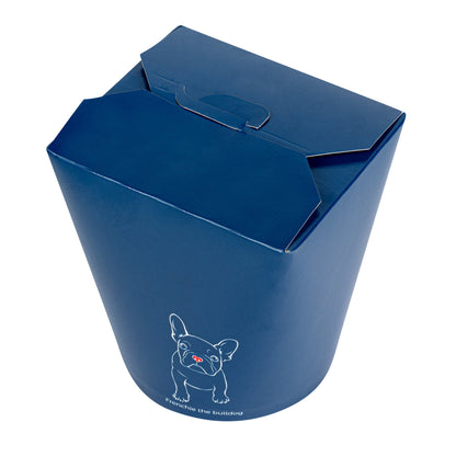 Bio Tek 32 oz Round Frenchie Paper Noodle Take Out Container - 4" x 3 1/2" x 4 1/2" - 200 count box