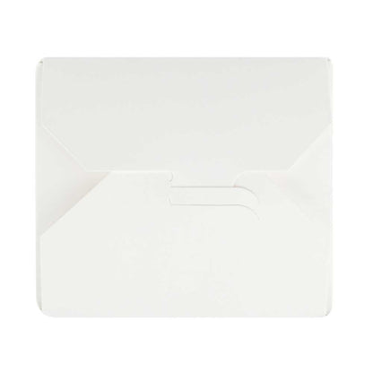 Bio Tek 32 oz Round White Paper Noodle Take Out Container - 4" x 3 1/2" x 4 1/2" - 50 count box