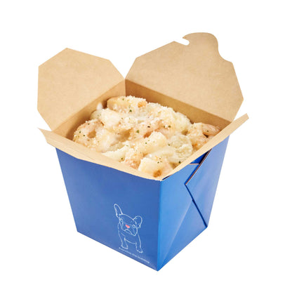 Bio Tek 26 oz Square Frenchie Paper Noodle Take Out Container - 4" x 3 1/2" x 4" - 50 count box