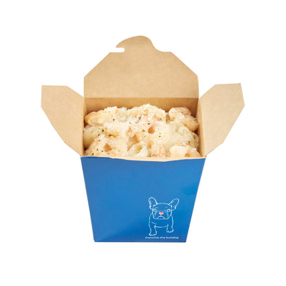 Bio Tek 26 oz Square Frenchie Paper Noodle Take Out Container - 4" x 3 1/2" x 4" - 50 count box