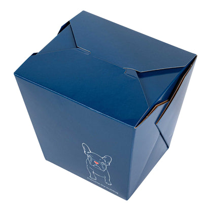 Bio Tek 26 oz Square Frenchie Paper Noodle Take Out Container - 4" x 3 1/2" x 4" - 200 count box