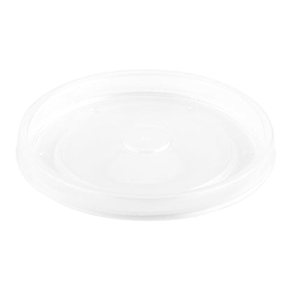 Bio Tek Round Clear Plastic Soup Container Lid - Fits 16 oz - 200 count box