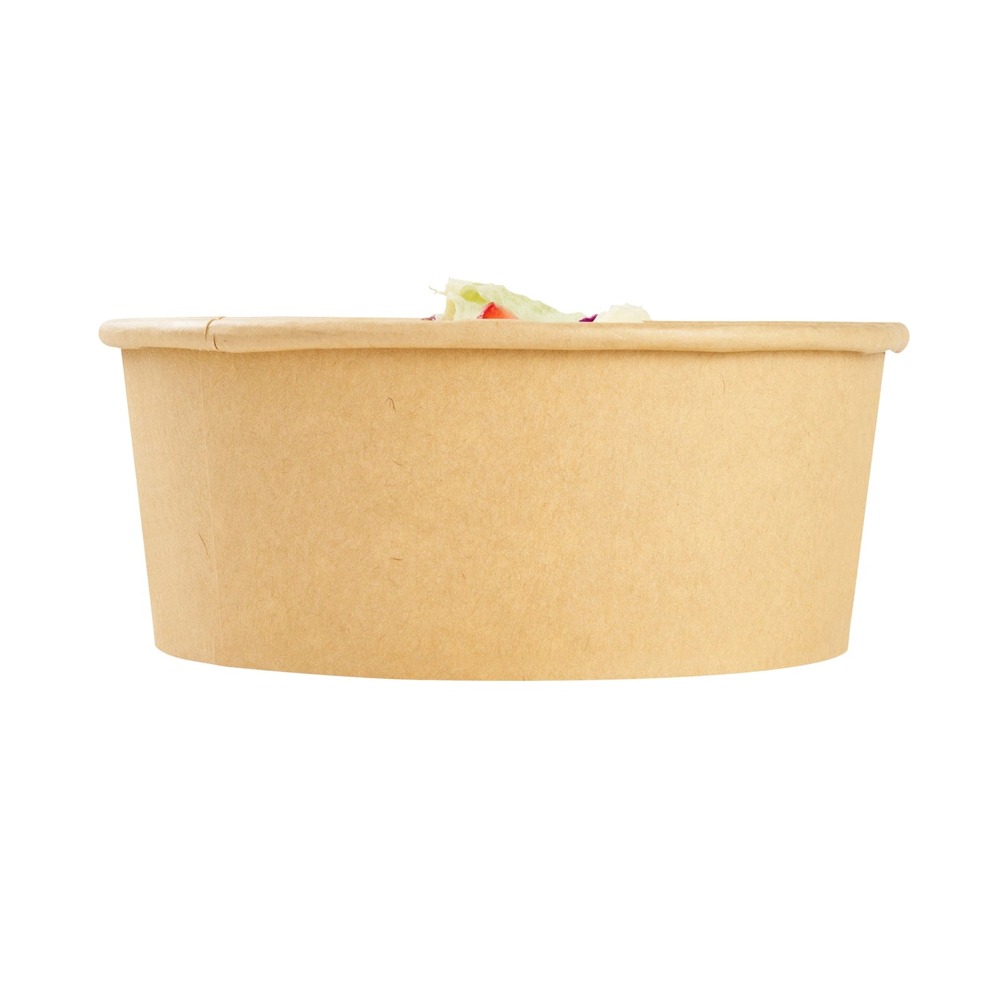 Bio Tek 25 oz Round Kraft Paper Take Out Container - 6" x 6" x 2 1/2" - 200 count box