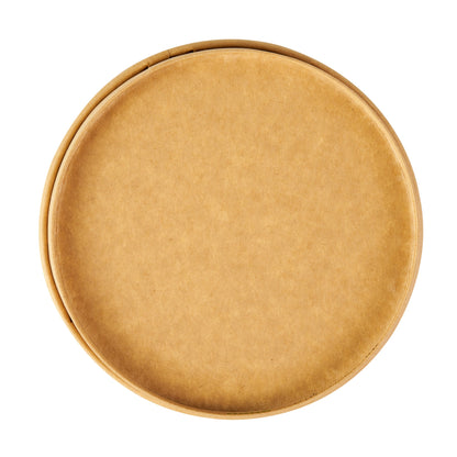 Bio Tek 25 oz Round Kraft Paper Take Out Container - 6" x 6" x 2 1/2" - 200 count box