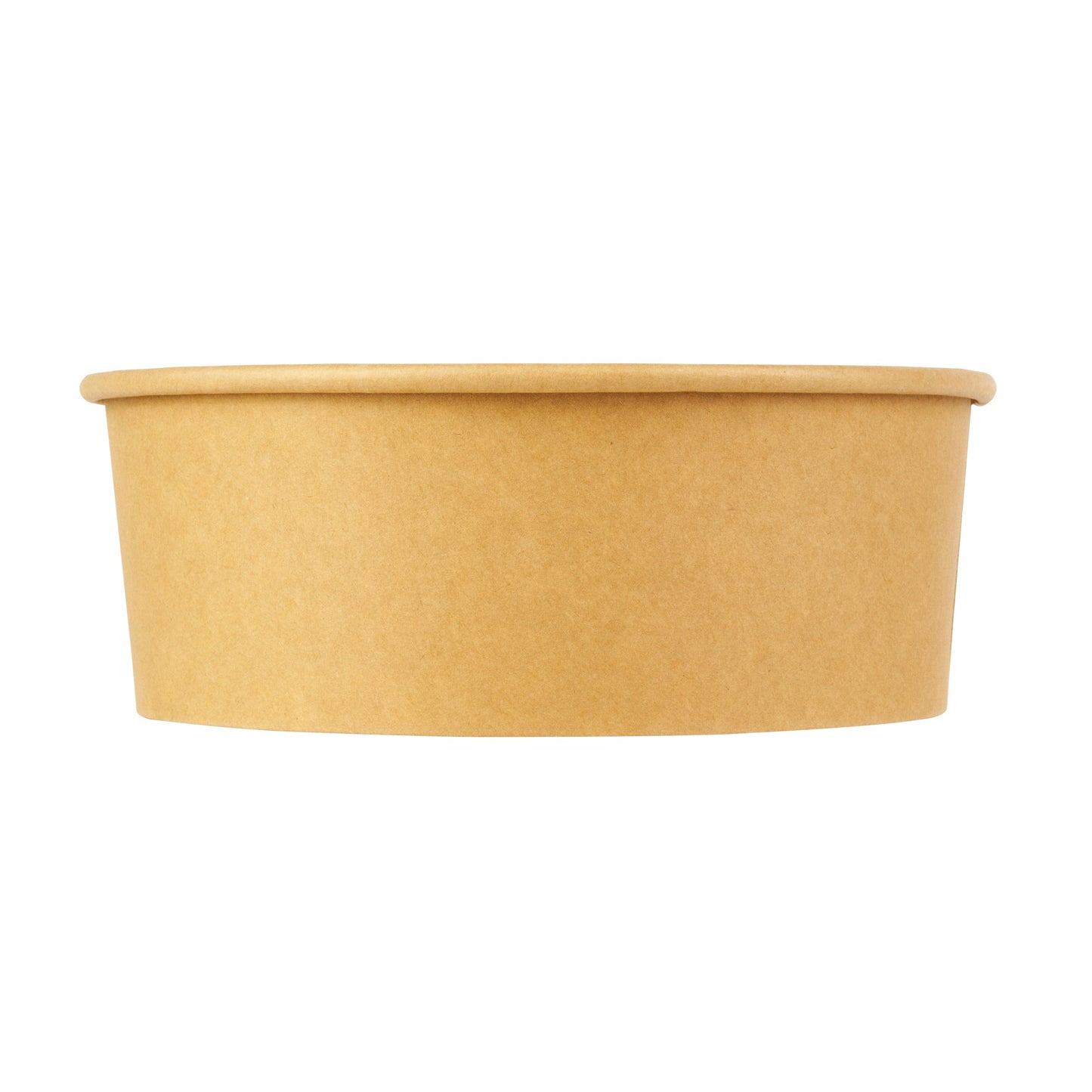 Bio Tek 44 oz Round Kraft Paper Take Out Container - 7 1/4" x 7 1/4" x 2 1/2" - 200 count box