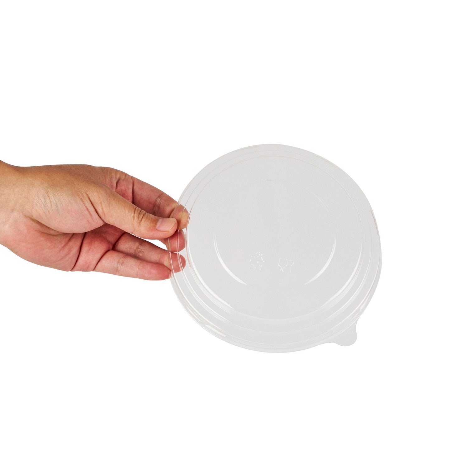 Bio Tek Take Out Container Round Clear Plastic Lid - Fits 25 oz - 200 count box