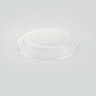 Bio Tek Take Out Container Round Clear Plastic Lid - Fits 25 oz - 200 count box