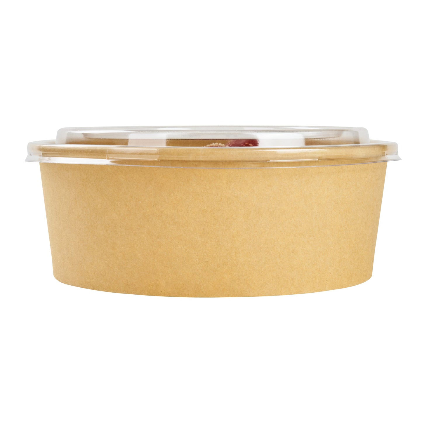 Bio Tek Round Clear Plastic Take Out Container Lid - Fits 44 oz - 200 count box