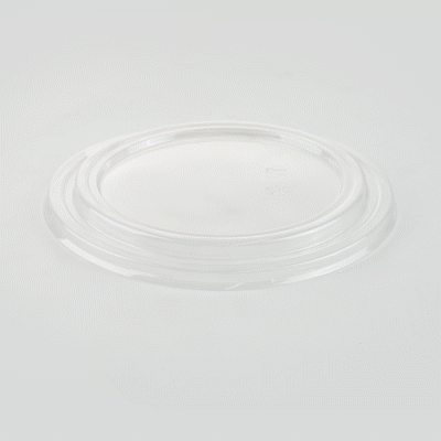 Bio Tek Round Clear Plastic Take Out Container Lid - Fits 44 oz - 200 count box