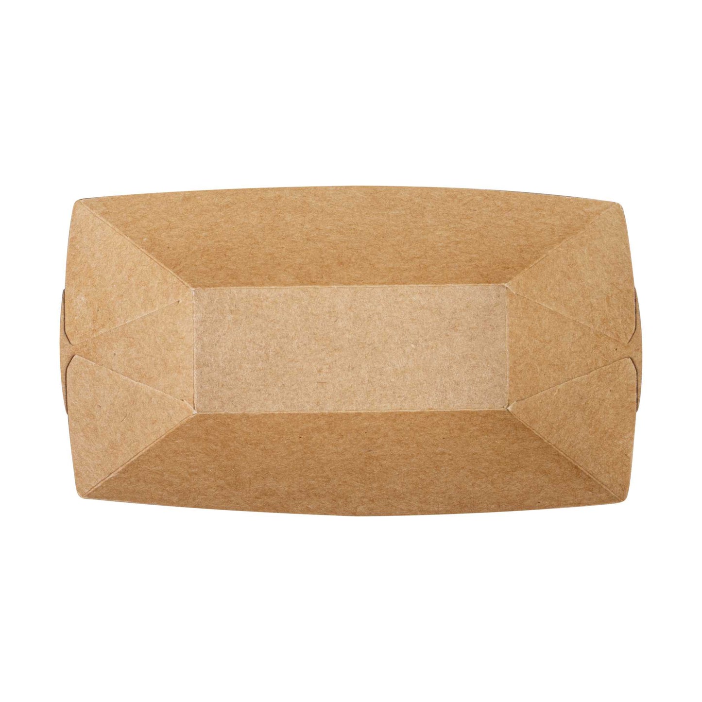 Bio Tek 2 oz Newsprint Paper Food Tray / Boat - 3 1/4" x 2 1/4" x 1 1/4" - 50 count box