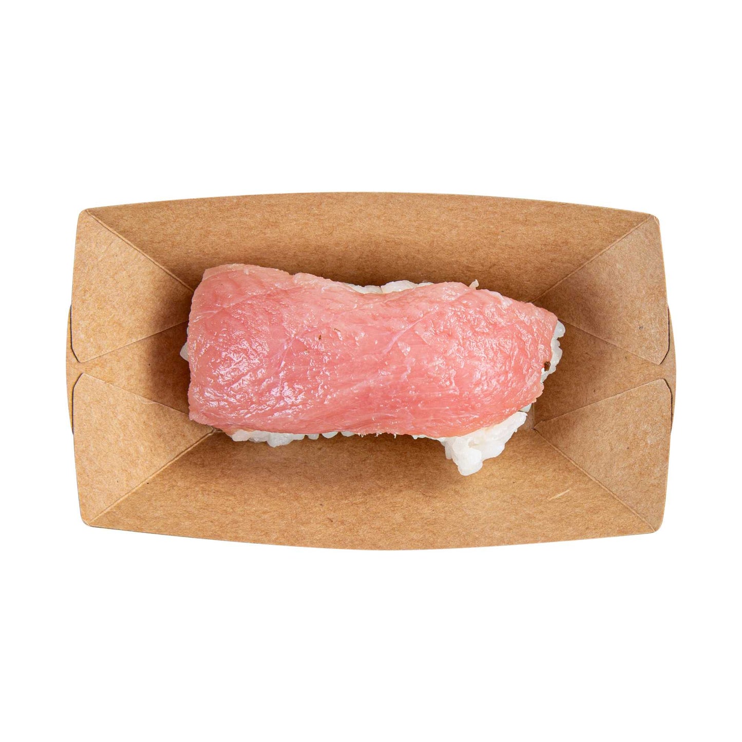 Bio Tek 2 oz Newsprint Paper Food Tray / Boat - 3 1/4" x 2 1/4" x 1 1/4" - 400 count box